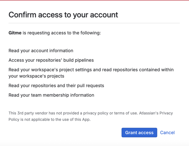 Bitbucket authorization