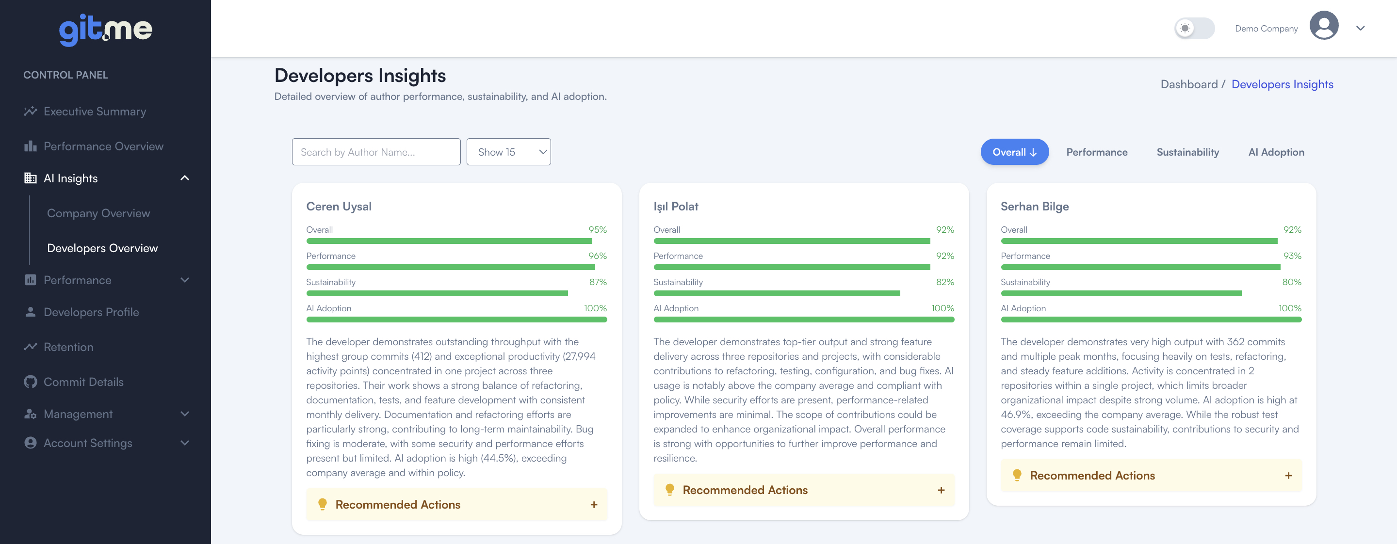 Developer Insights
