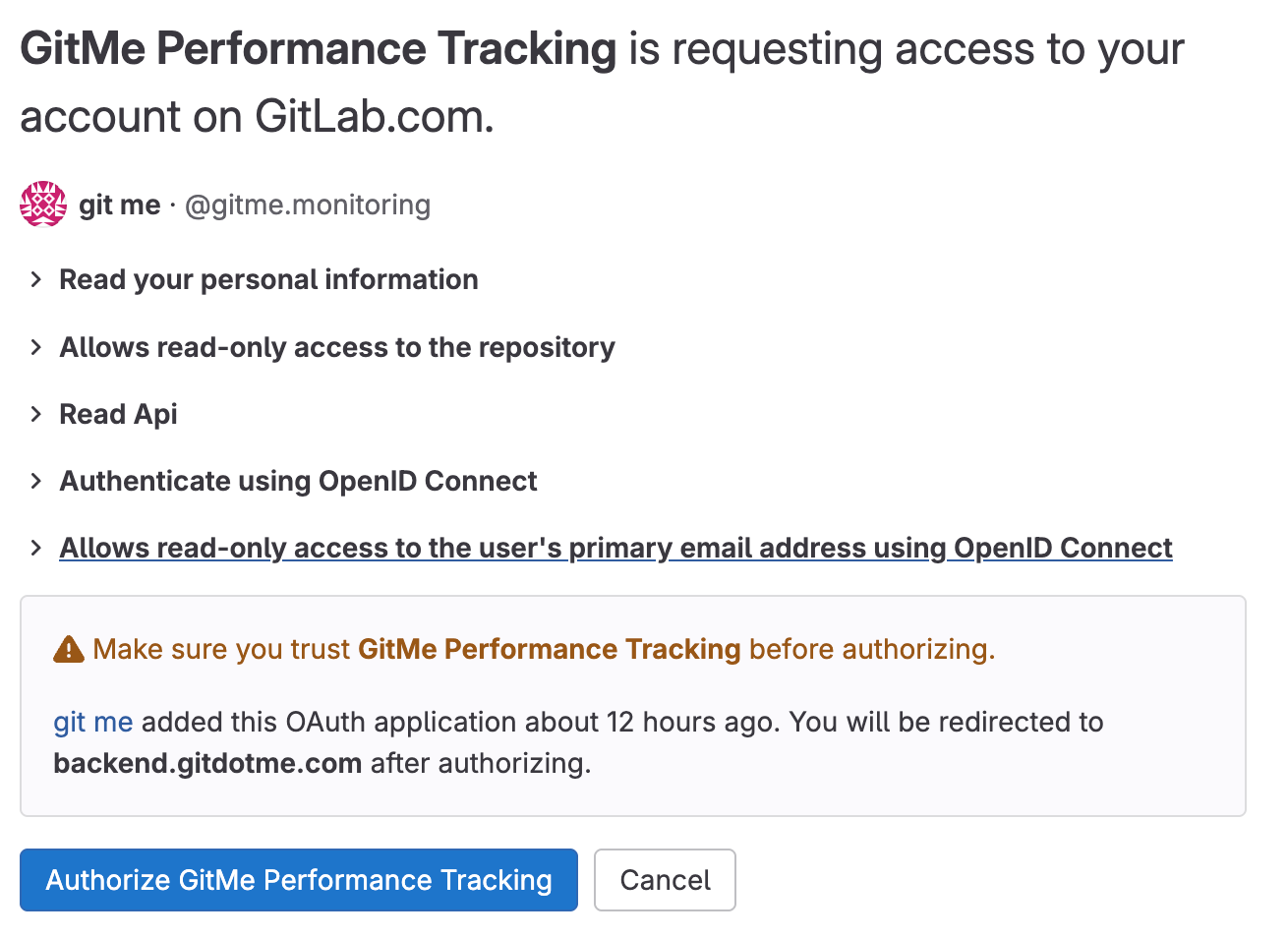 GitLab authorization
